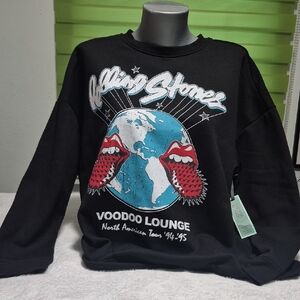 The Rolling Stones Black Graphic Sweatshirt Size 0X (14W)